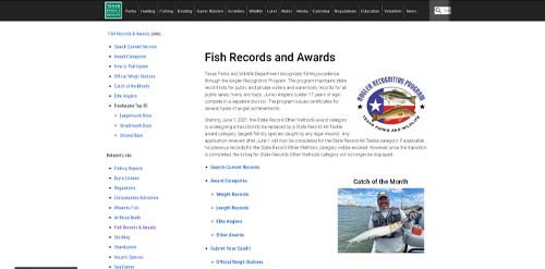 Angler Recognition Program