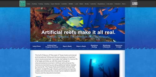 TPWD Artificial Reef Program